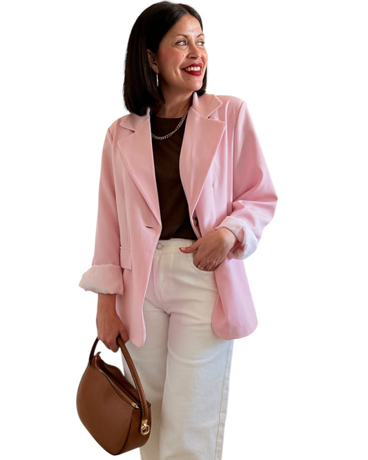 Blazer con forro rosa - AC