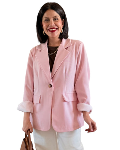 Blazer con forro rosa - AC