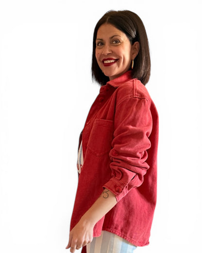 Sobrecamisa Roja Miren