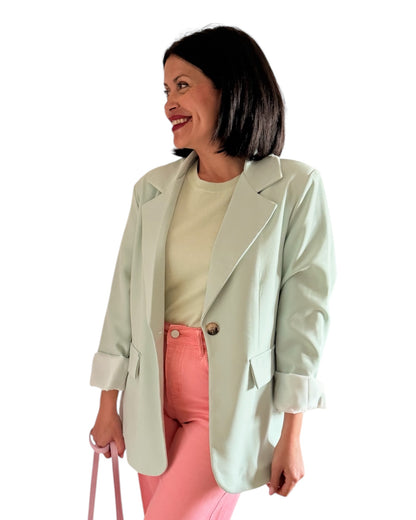 Blazer con forro verde agua - AC