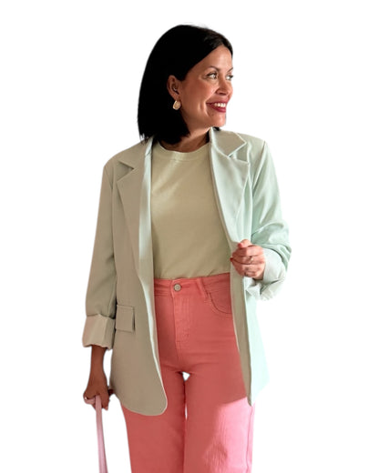 Blazer con forro verde agua - AC