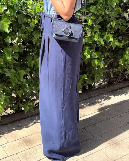 Pantalón fluido azul marino - AC