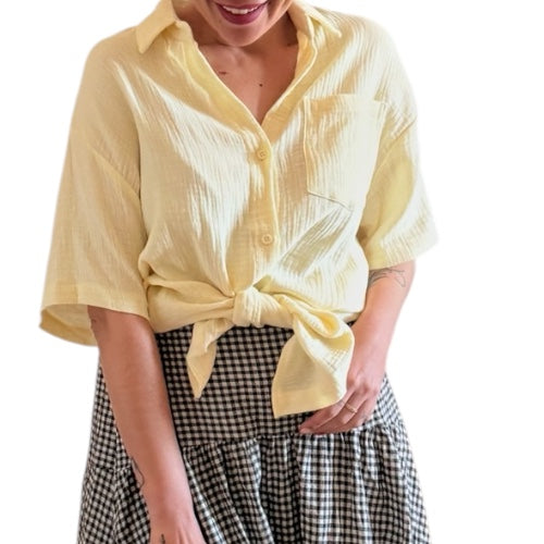 Camisa mantequilla manga corta - AC