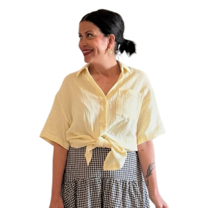 Camisa mantequilla manga corta - AC