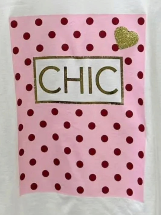 Camiseta lunares chic