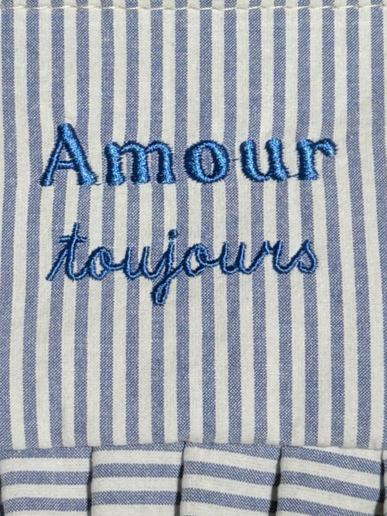 Monedero azul rayitas Amour - AC