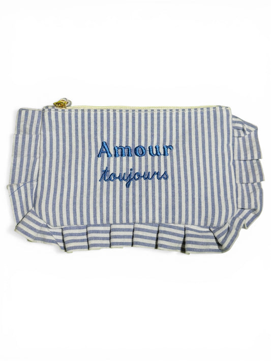 Monedero azul rayitas Amour