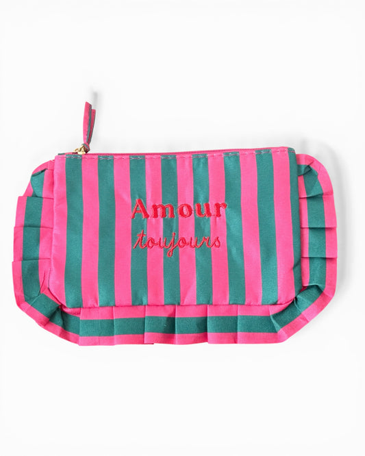 Monedero verde y fucsia Amour
