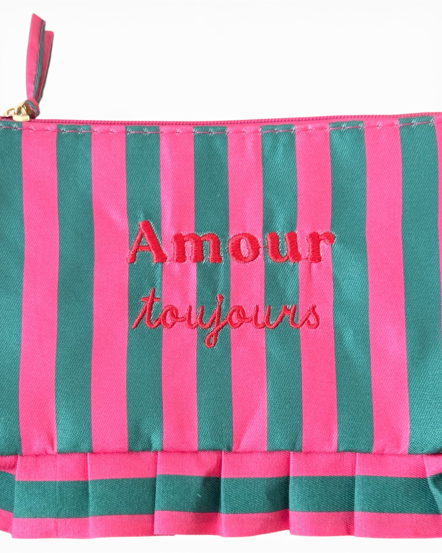 Monedero verde y fucsia Amour