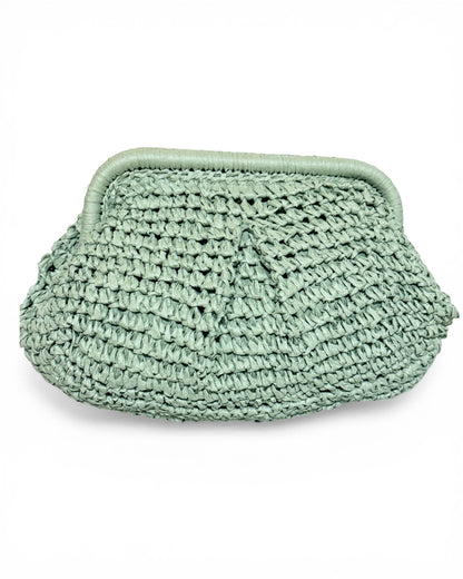 Bolso rafia verde