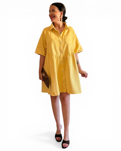 Vestido Lulu mostaza - AC