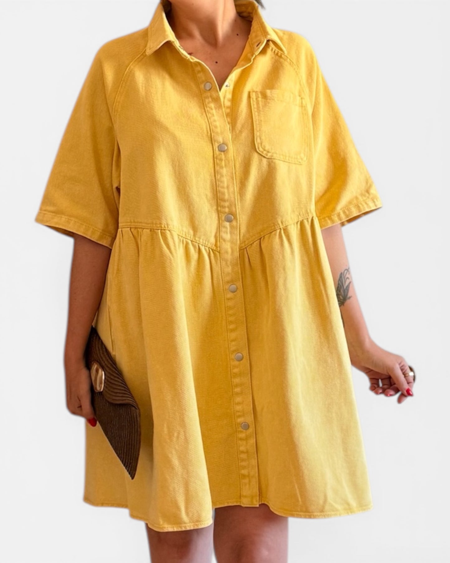 Vestido Lulu mostaza - AC