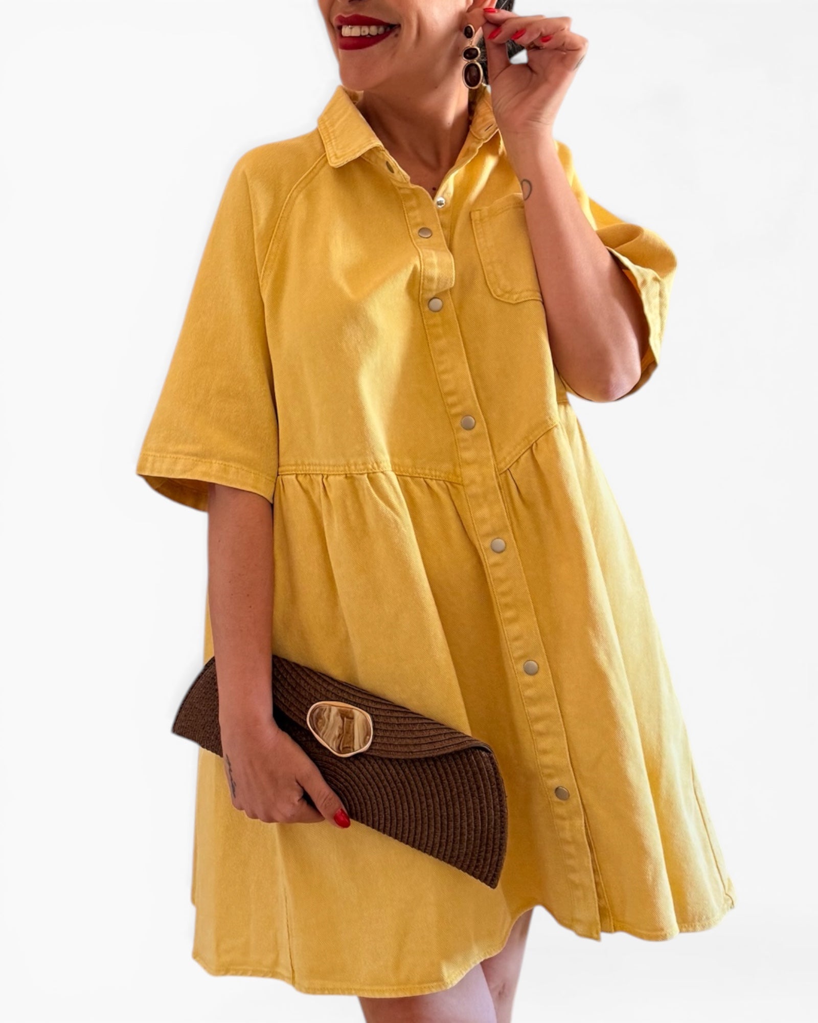 Vestido Lulu mostaza - AC