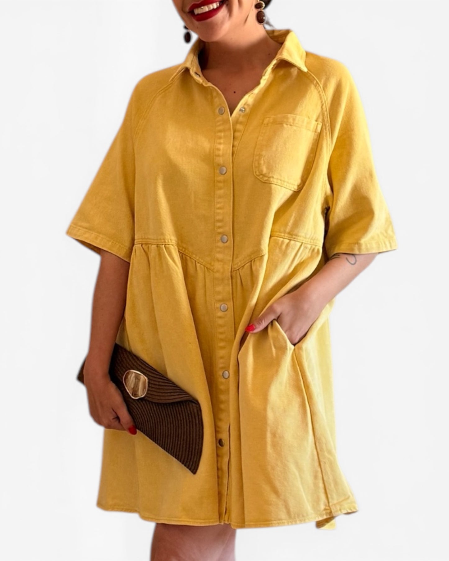 Vestido Lulu mostaza - AC