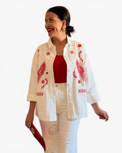 Sobrecamisa Aysa bordada - AC
