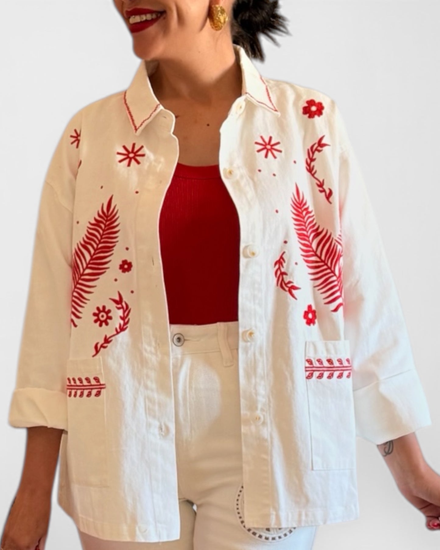 Sobrecamisa Aysa bordada - AC