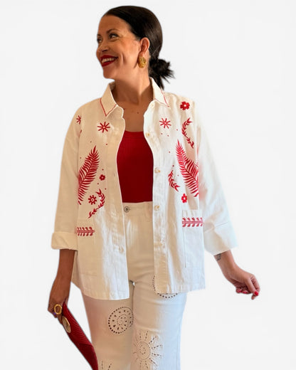 Sobrecamisa Aysa bordada - AC