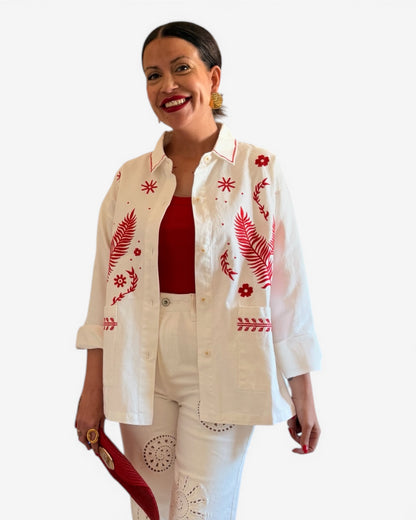 Sobrecamisa Aysa bordada - AC