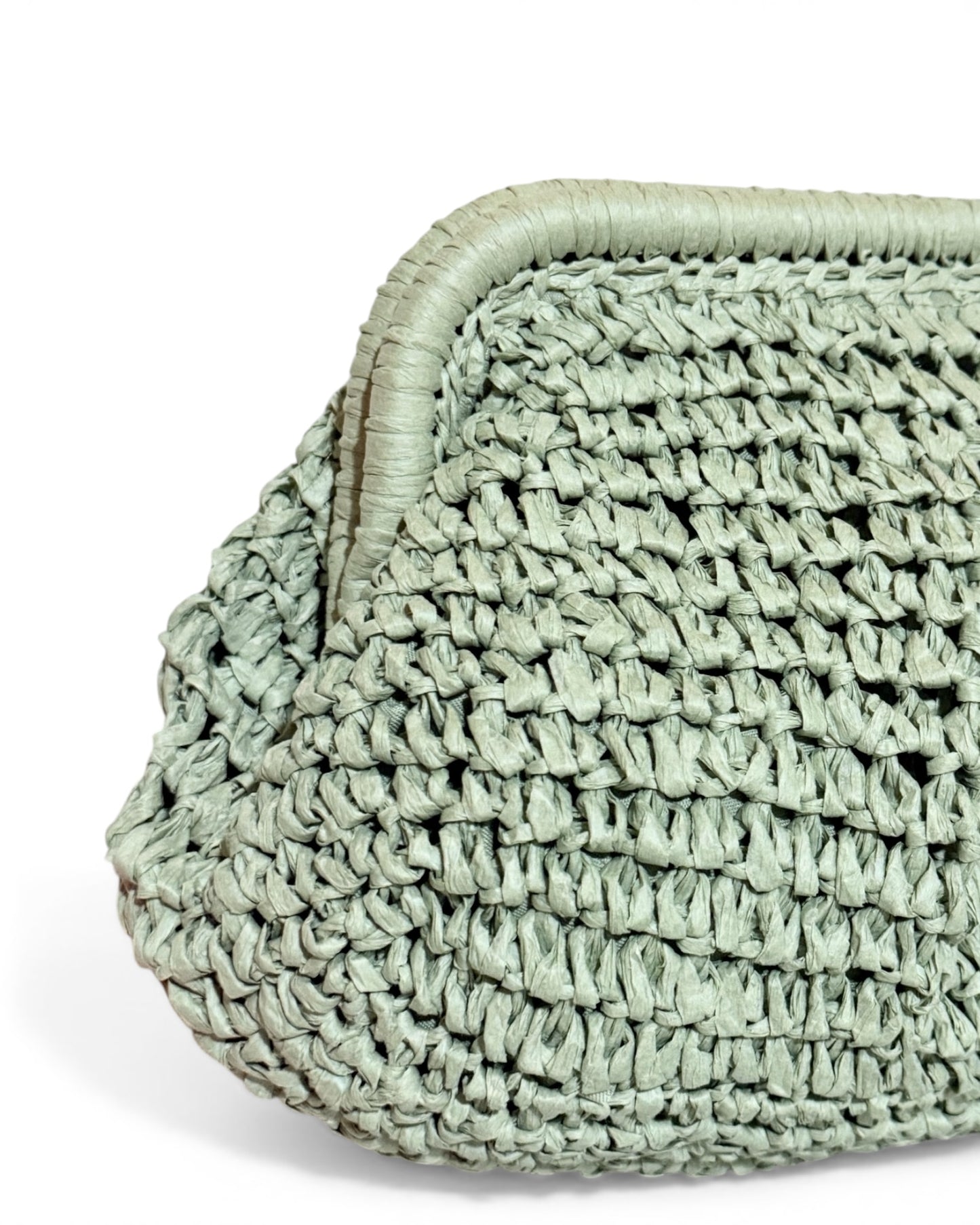 Bolso rafia verde
