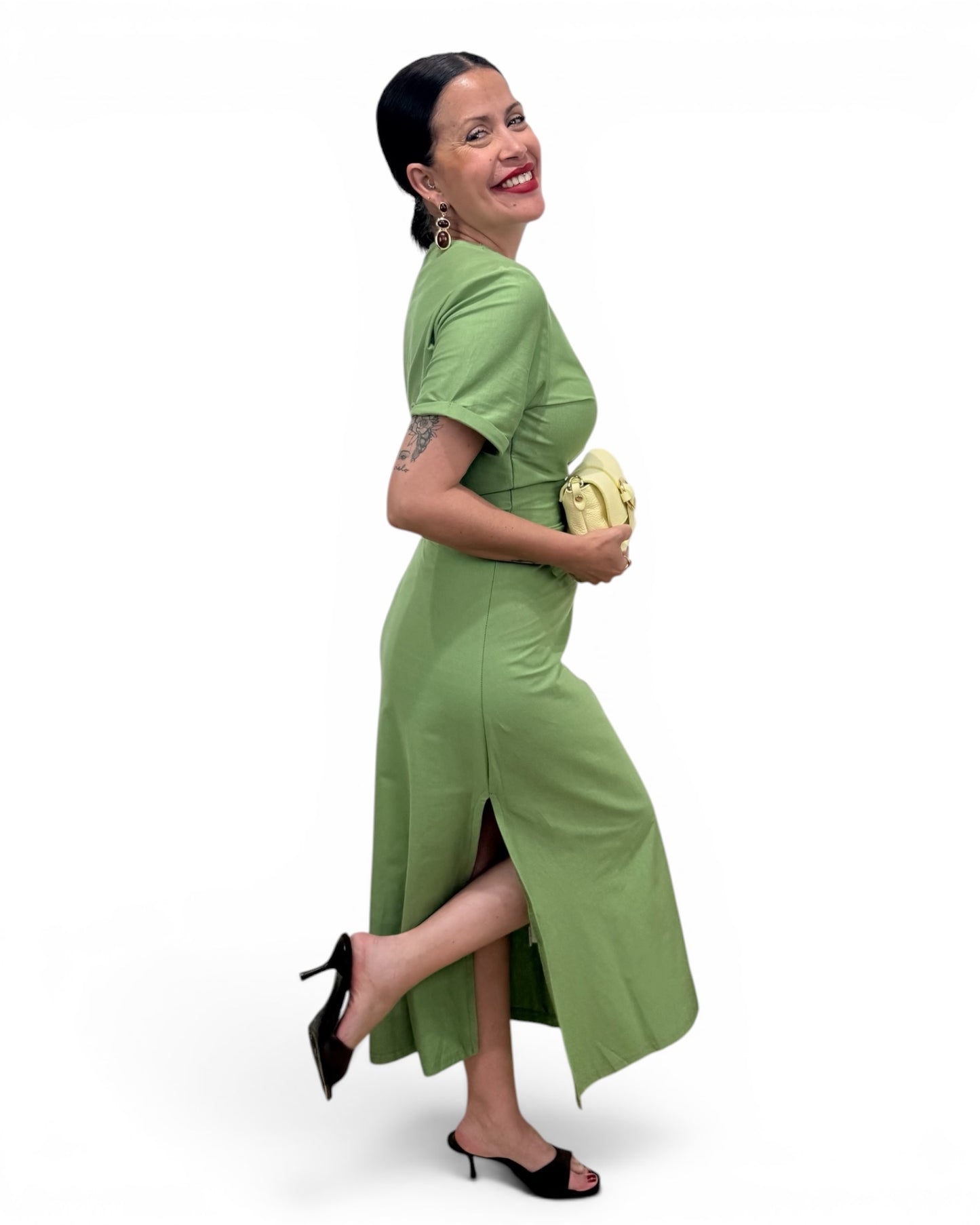 Vestido Verde lazo - AC
