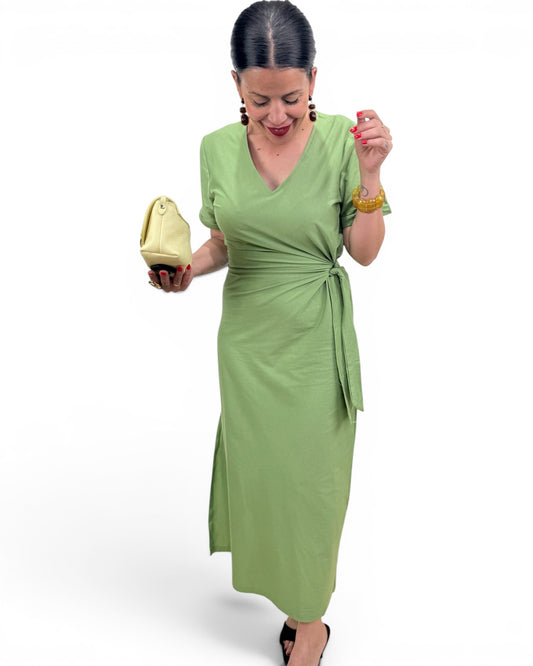 Vestido Verde lazo - AC