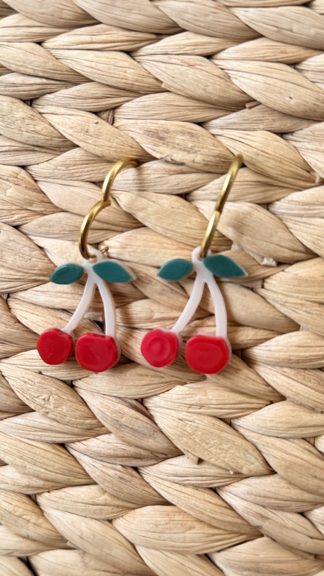 Pendientes cerezas - AC