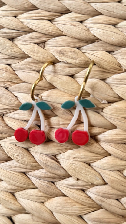 Pendientes cerezas - AC