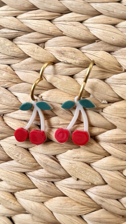 Pendientes cerezas - AC