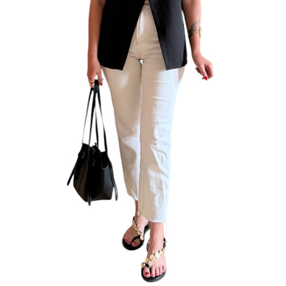 Jeans Beige costuras Paula - AC