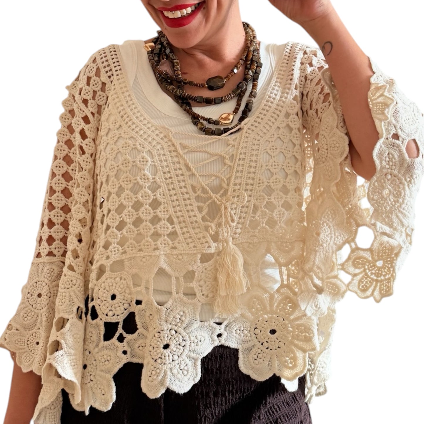 Chaqueta crochet - AC