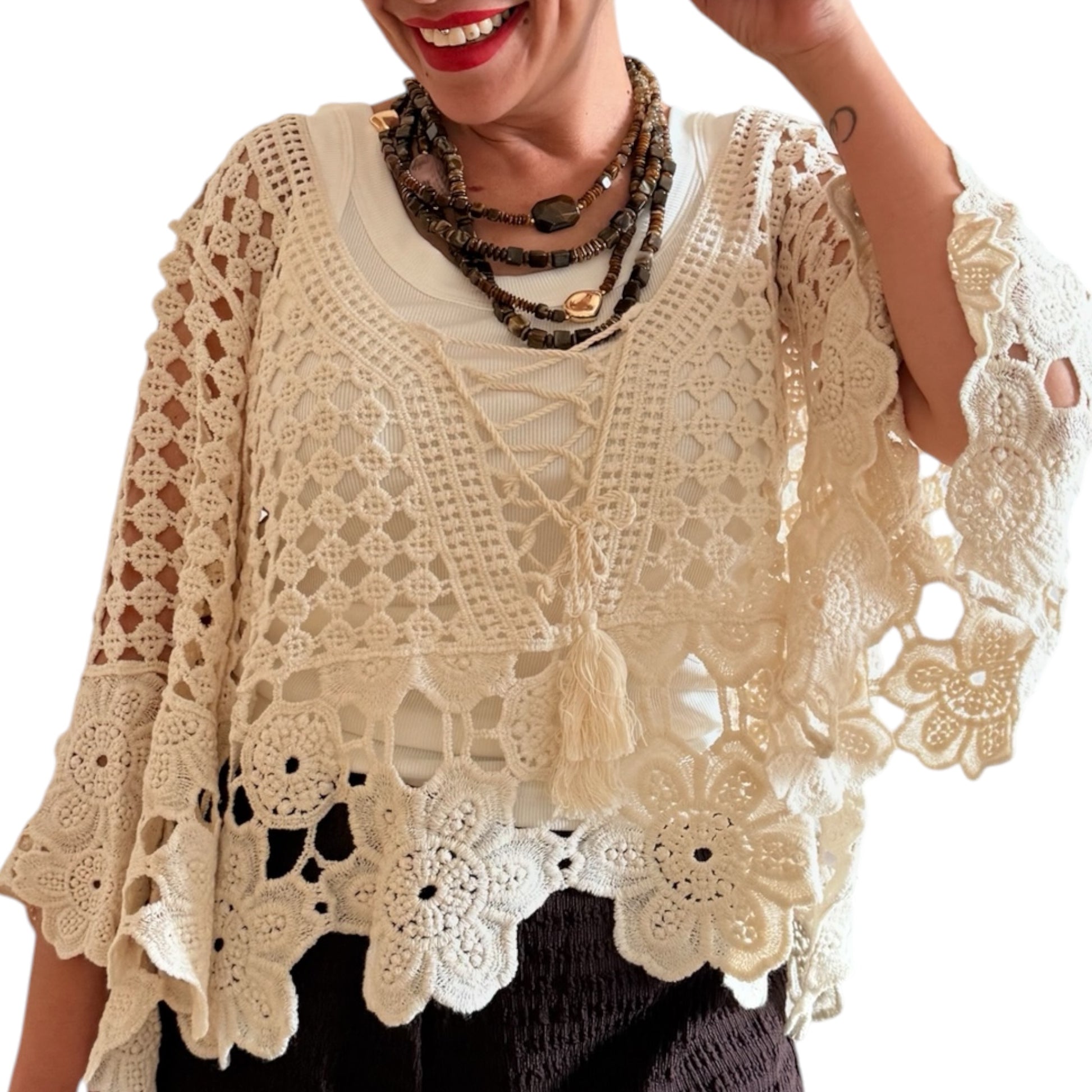 Chaqueta crochet - AC