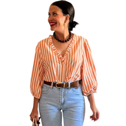 Camisa rayas orange