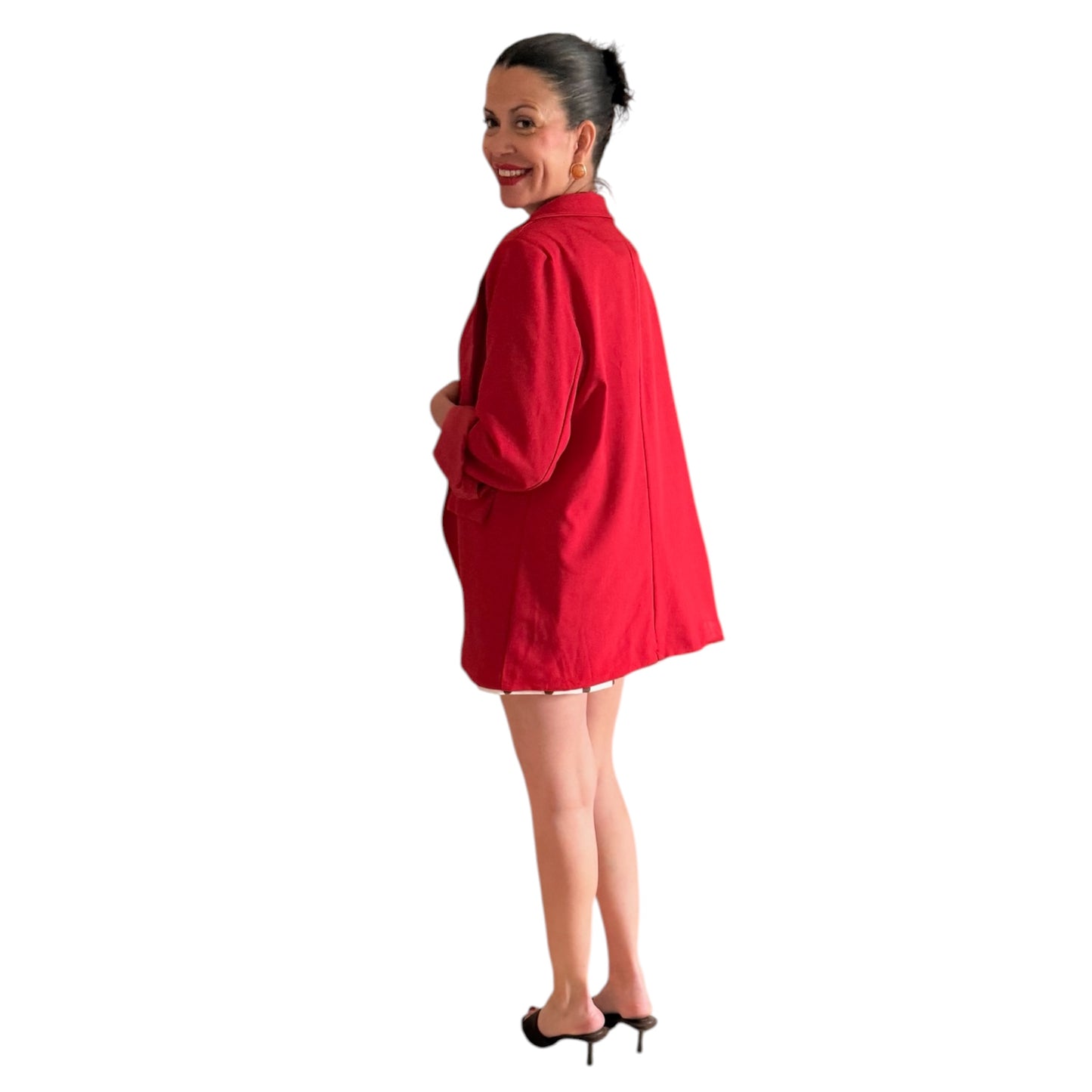 Blazer cruzada roja