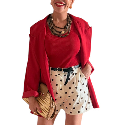 Blazer cruzada roja