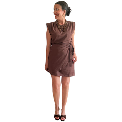Vestido lazo chocolate
