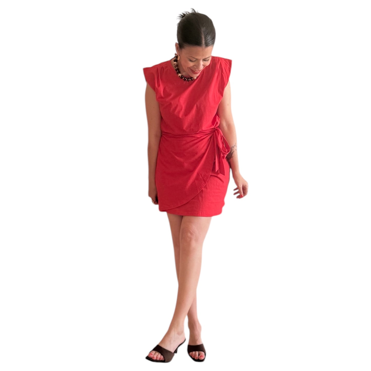 Vestido lazo rojo
