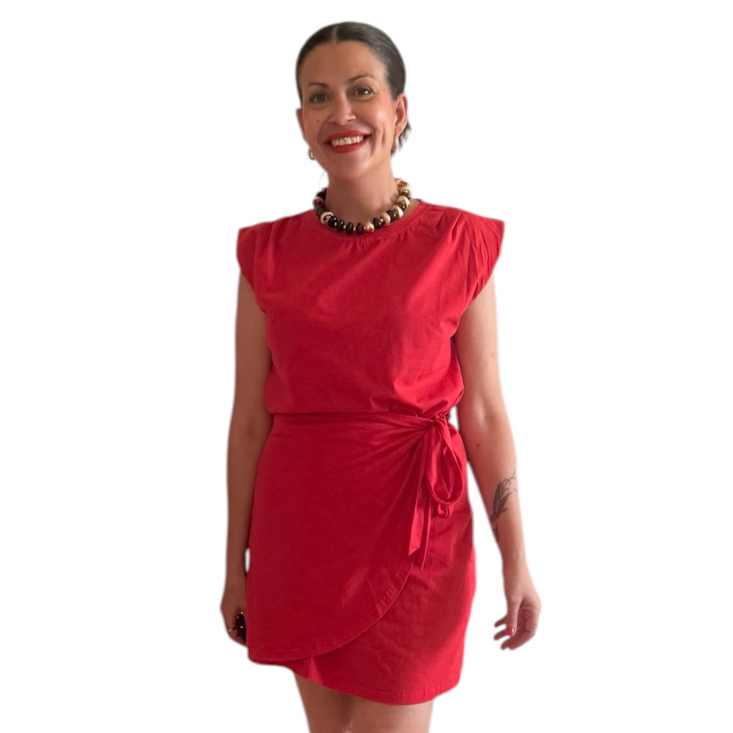 Vestido lazo rojo