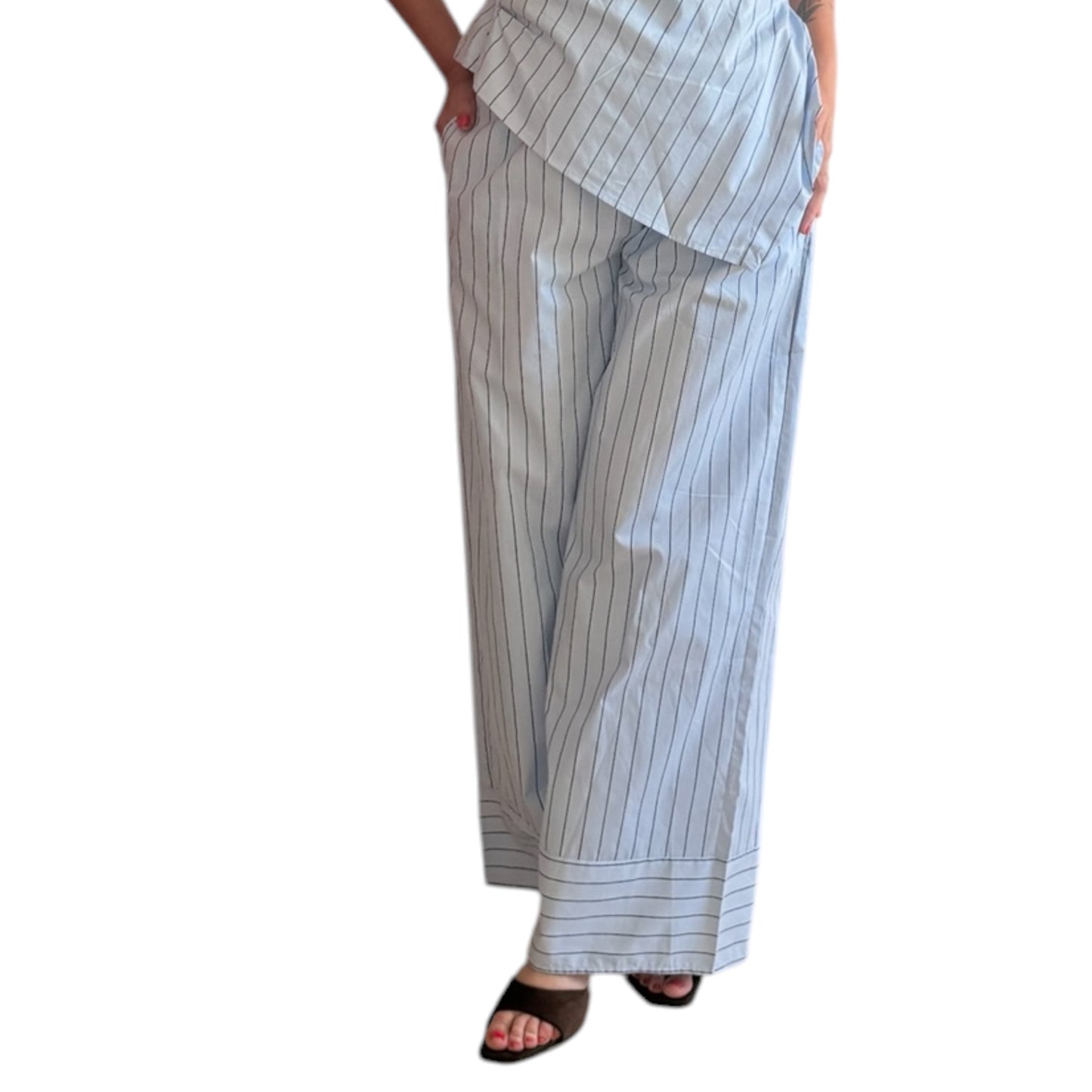 Conjunto rayas azul