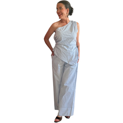 Conjunto rayas azul