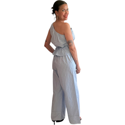 Conjunto rayas azul