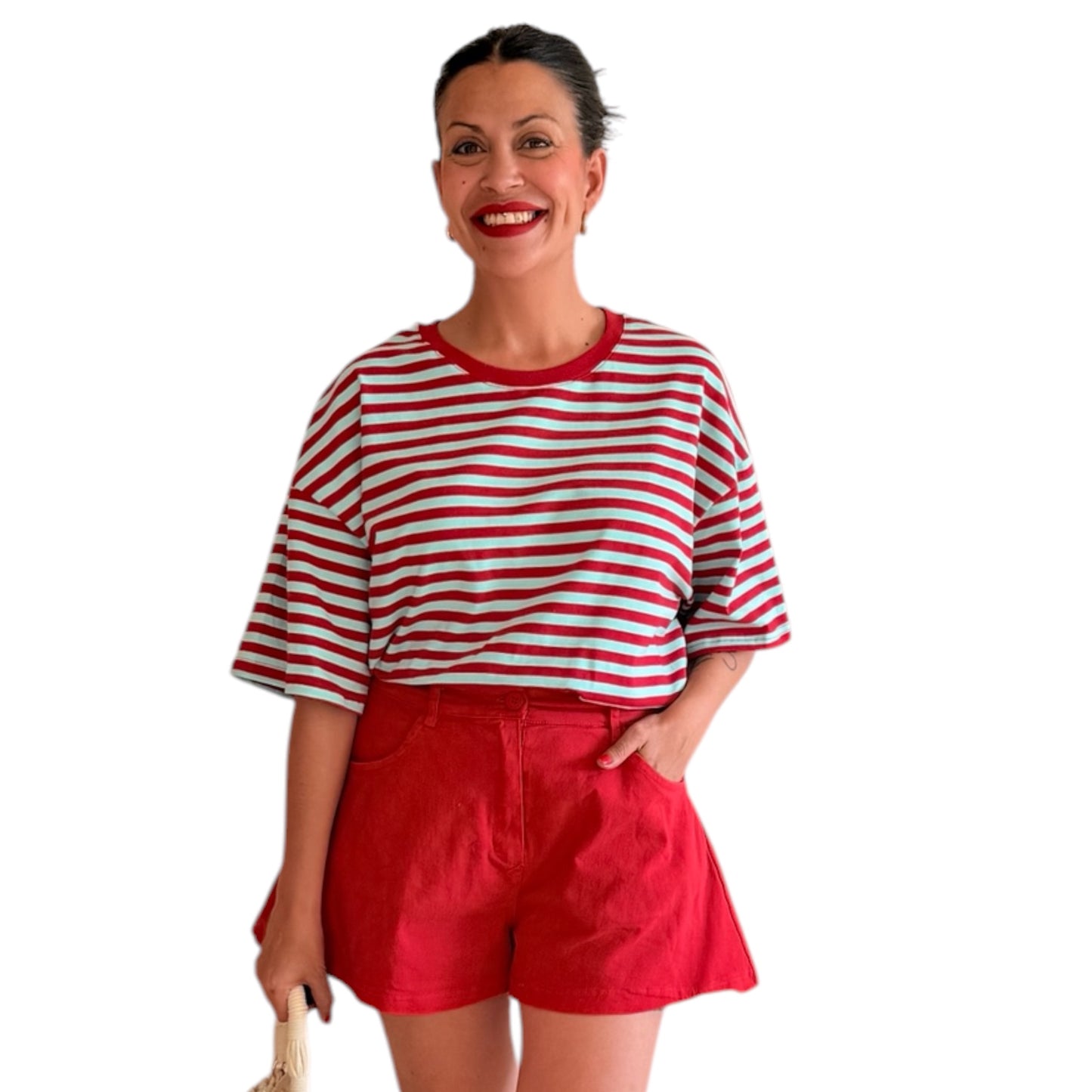 Short vuelo rojo
