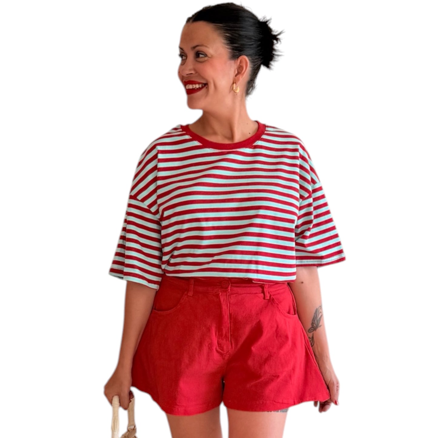 Short vuelo rojo
