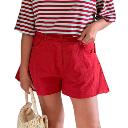 Short vuelo rojo
