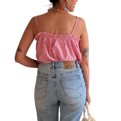 Top tirantes rosa bebé