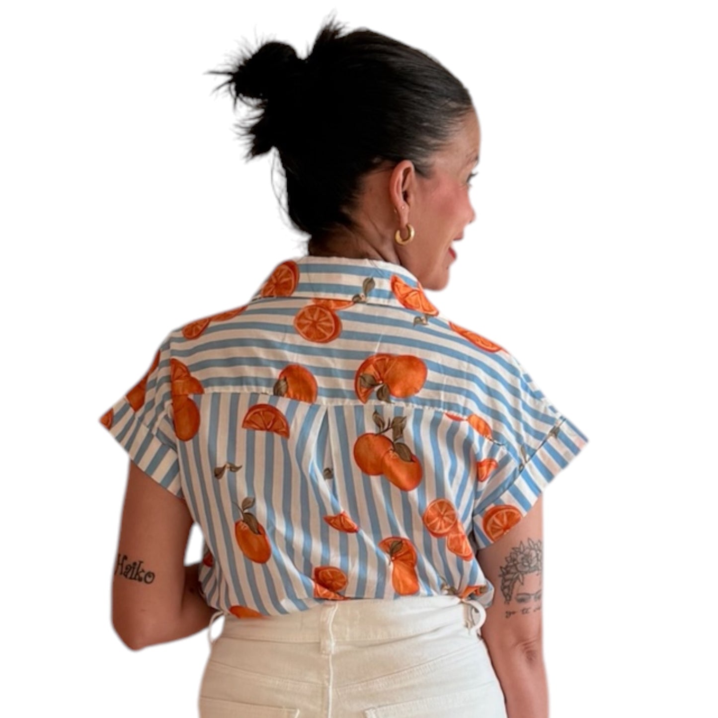 Camisa rayas naranjas