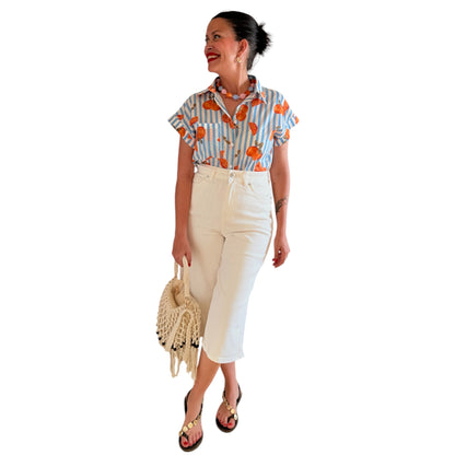Camisa rayas naranjas