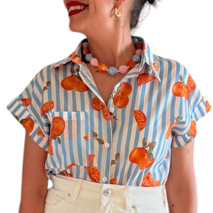 Camisa rayas naranjas