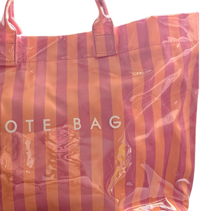Bolso rayas the tote bag  naranja - rosa