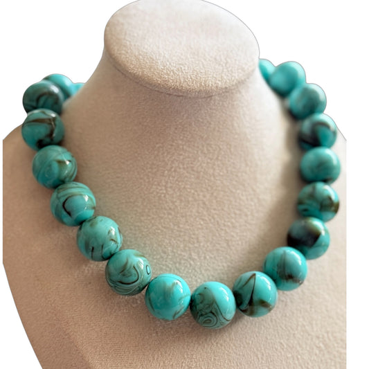 Collar jaspe azul