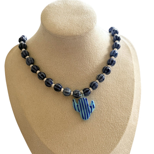 Collar cactus piedras
